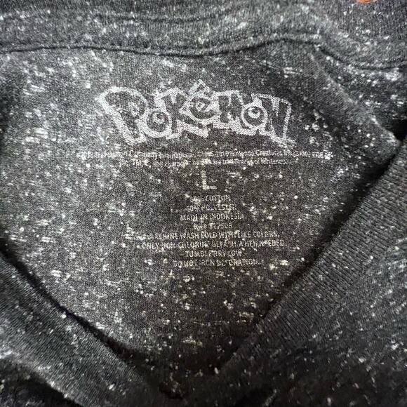 Pokémon Pikachu Bulbasaur Squirtle Charmander Short Sleeve T-Shirt Large Gray - Picture 5 of 9